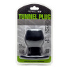 Perfect Fit Ass Tunnel Plug Silicone Noir Extra-Large 9 x 7 cm